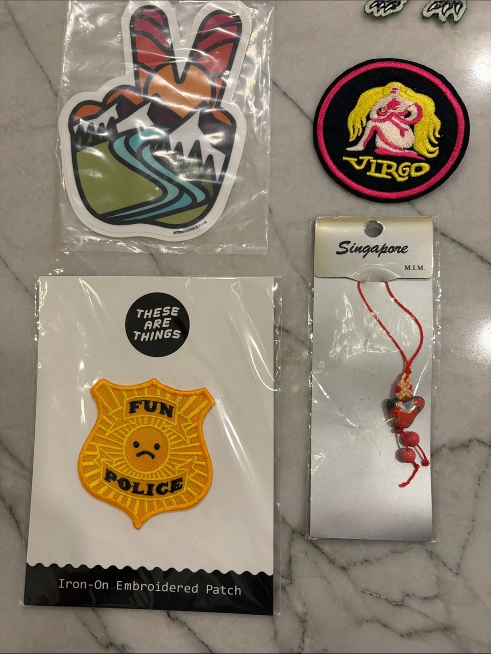 28 piece Assorted Iron-On Patches and Enamel Pins - Multi-Color Patch Collection